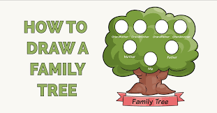 a family tree drawing