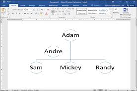 family tree in word